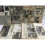 A box of royalty scrapbooks and related ephemera -