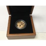 A Royal mint 2012 proof sovereign.