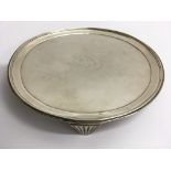 An Irish silver footed tray, hallmarks for Joseph