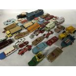 A collection of play worn diecast vehicles includi