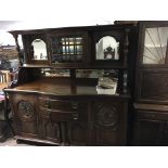 A large Late Victorian mahogany buffet sideboard.