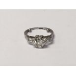 Withdrawn - A Quality brilliant cut two carat diamond ring set