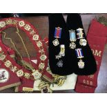 Royal order of the Buffalo’s ceremonial sash, cuff