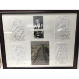 A group of four framed Reggie Kray interest letter