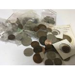 A collection of used circulated British coinage including some pre-1946 coinage.