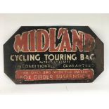 An enamel advertising sign for Midland cycling tou