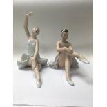 Two royal dux figures in the form of ballerinas 24