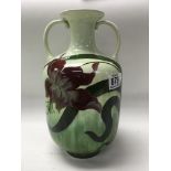 A Julius B Dressler art nouveau pottery vase, 29.5