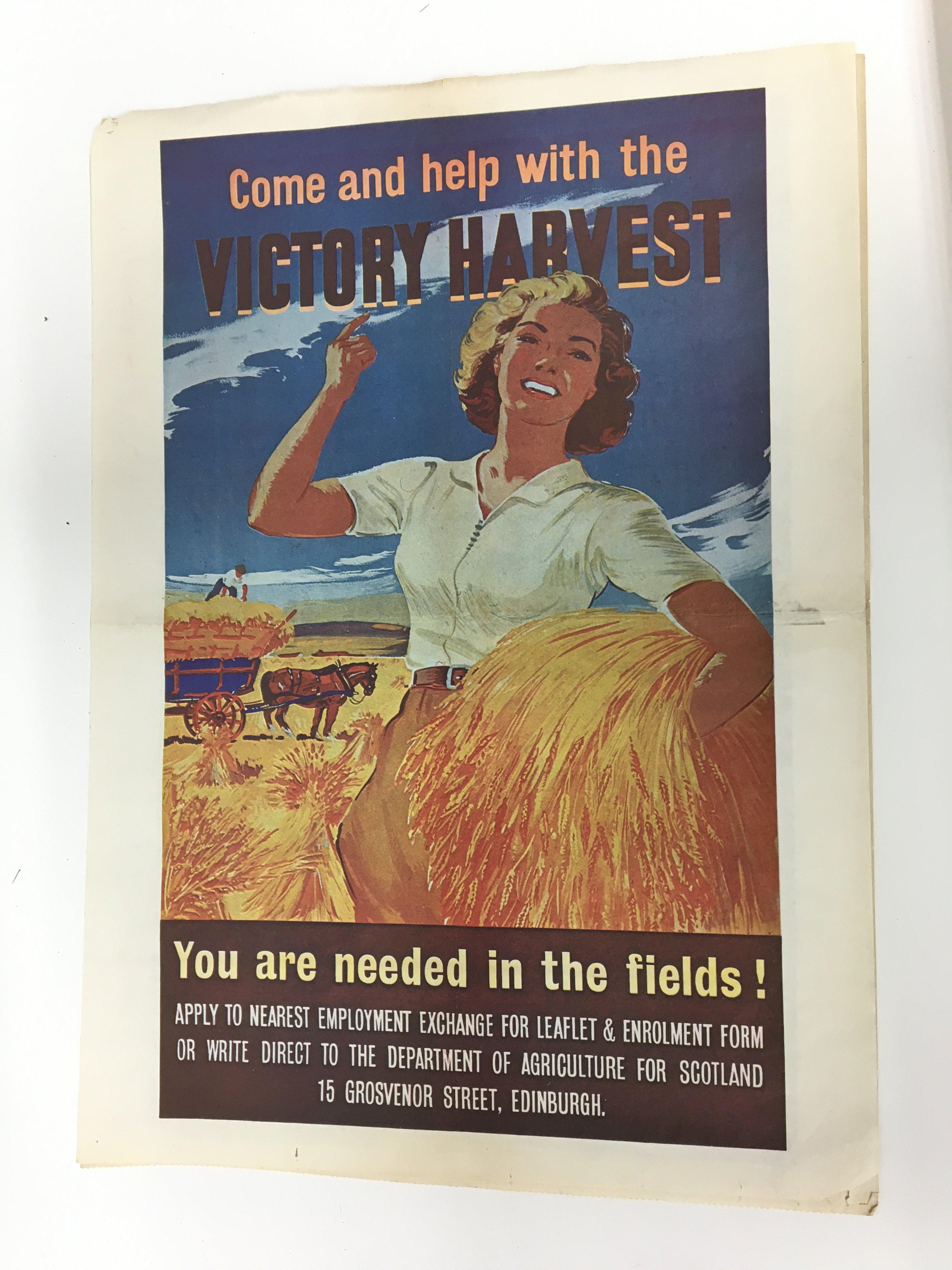 Ten old war time Unframed posters - Image 2 of 10
