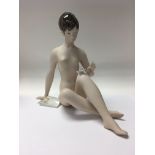 A Royal Dux figure of a nude maiden 20 cm