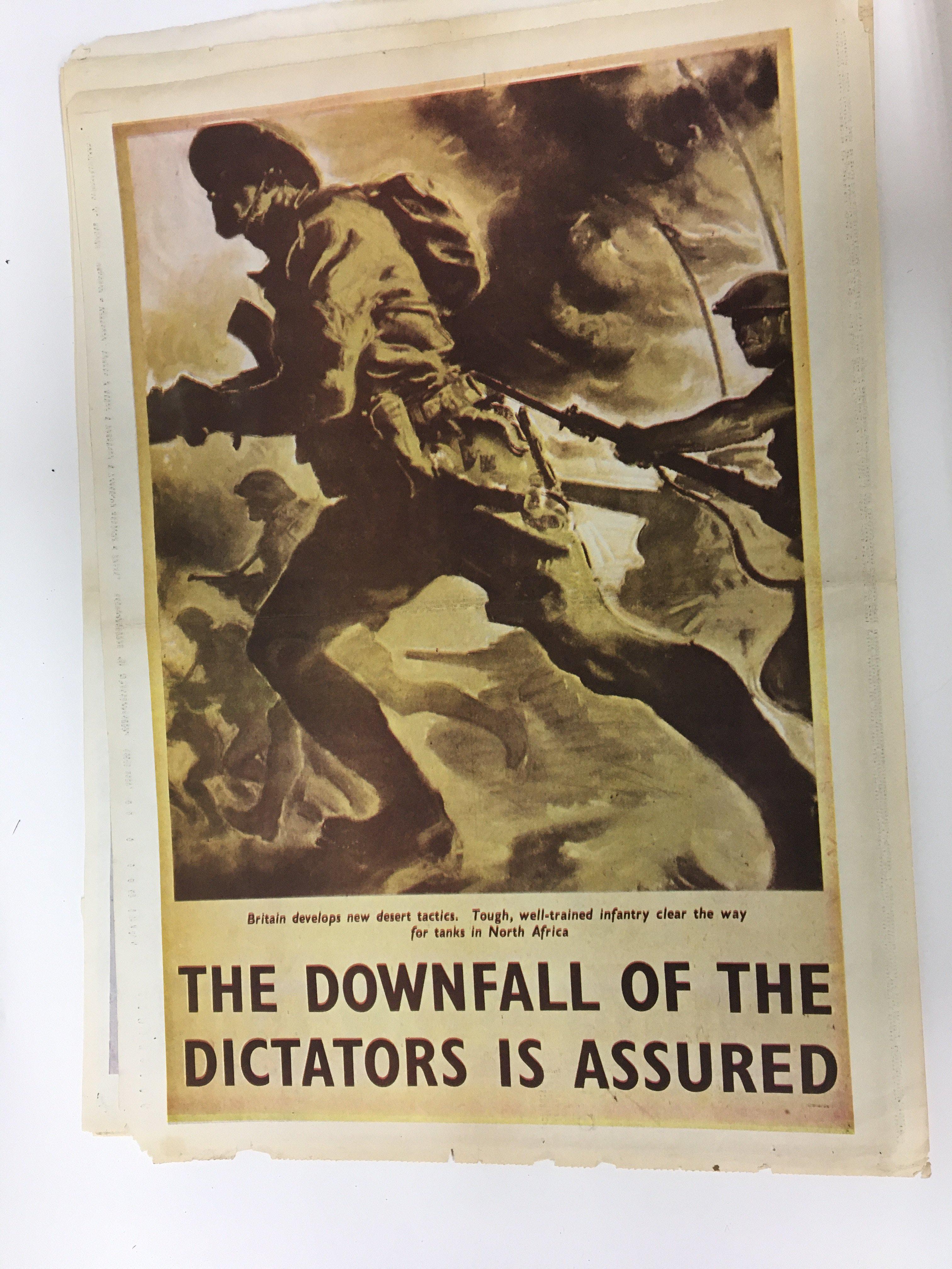 Ten old war time Unframed posters - Image 7 of 10