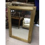 A large gilt framed mirror 78.5 x 110cm