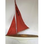 A plastic keeled pond yacht - NO RESERVE