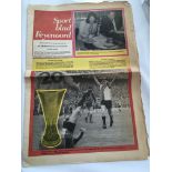 1974 UEFA Cup Final Football Newspaper: Sport Blad Newspaper for the Feyenoord v Tottenham match