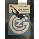 73/74 Grasshoppers v Tottenham Football Programme: UEFA Cup dated 19 9 1973 in mint condition with