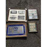 Chelsea Framed Football Displays: Includes sets of cards and an excellent condition mirror