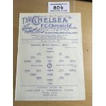 1928/29 Chelsea Practice Match Football Programme: Dated 16 8 1928. Good condition single sheet with