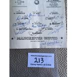 1963 Manchester United Signed FA Cup Final Programme: David Gaskell the Utd keepers own programme.