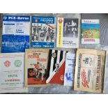 Liverpool European Away Football Programmes: Includes 64/65 Cologne February newspaper and March