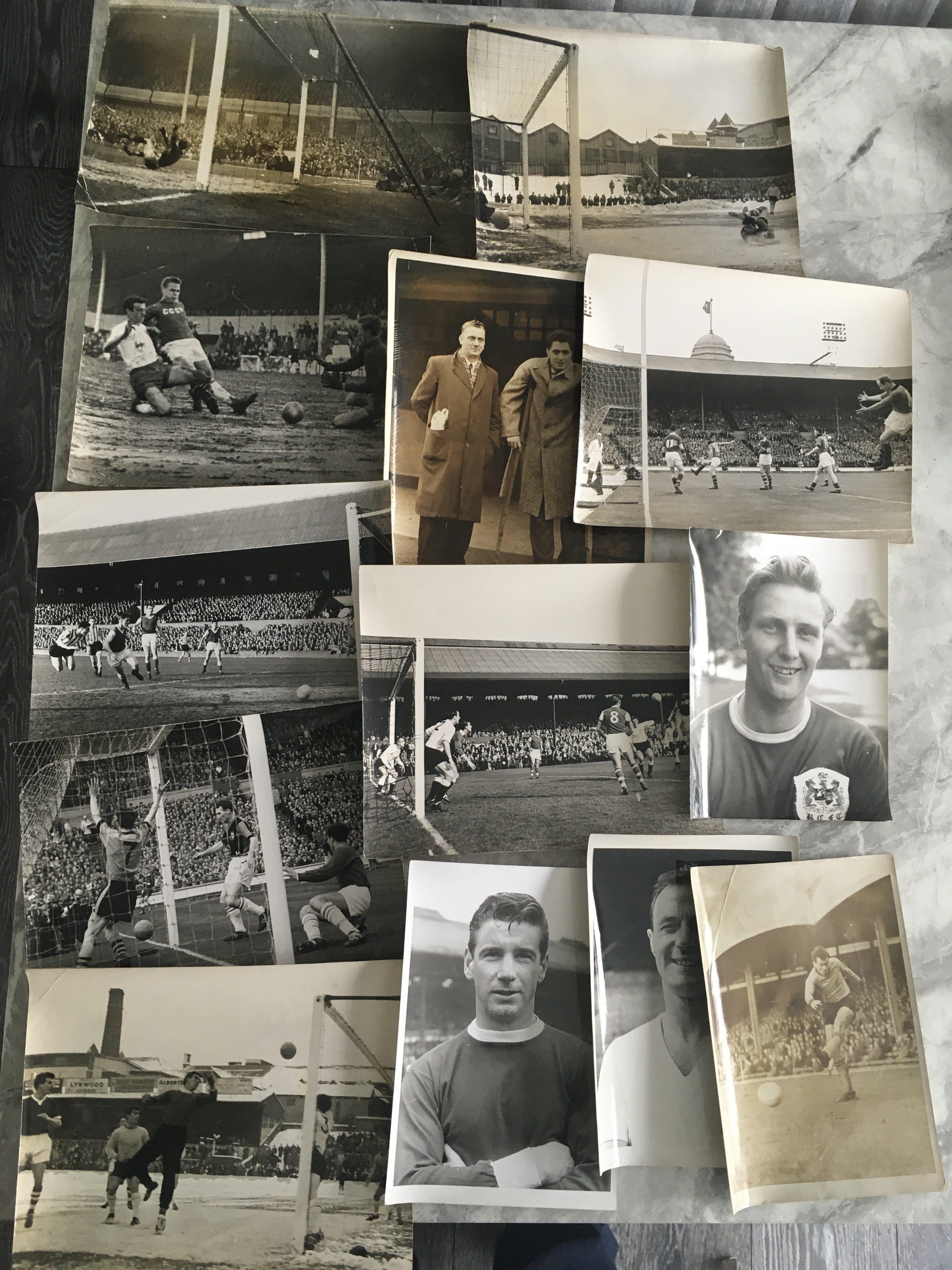 1960s Large Football Press Photo Collection: From 1962 to 1964 with press stamps and annotations - Image 3 of 3
