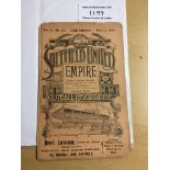 1904/05 Sheffield United v Newcastle United Football Programme: Dated 11 2 1905 in fair/good