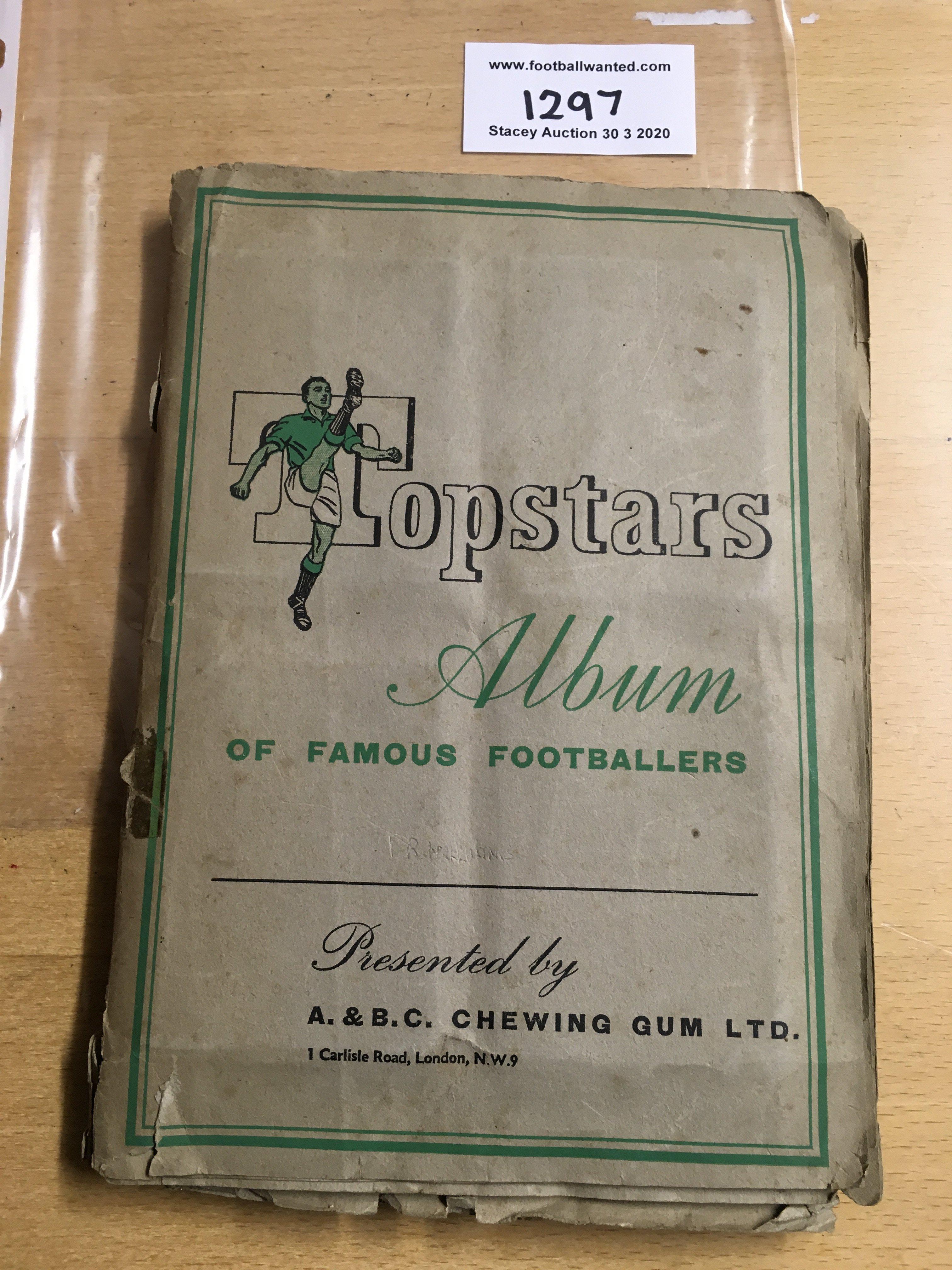 A+BC Football Cards + Album Top Stars Album of Famous Footballers