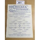 1926/27 Oxford University v Cambridge University At Chelsea Football Programme: Dated 15 12 1926.