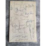 West Ham Signed 1964 FA Cup Final List Of Guests: The evening of the famous win over Preston with