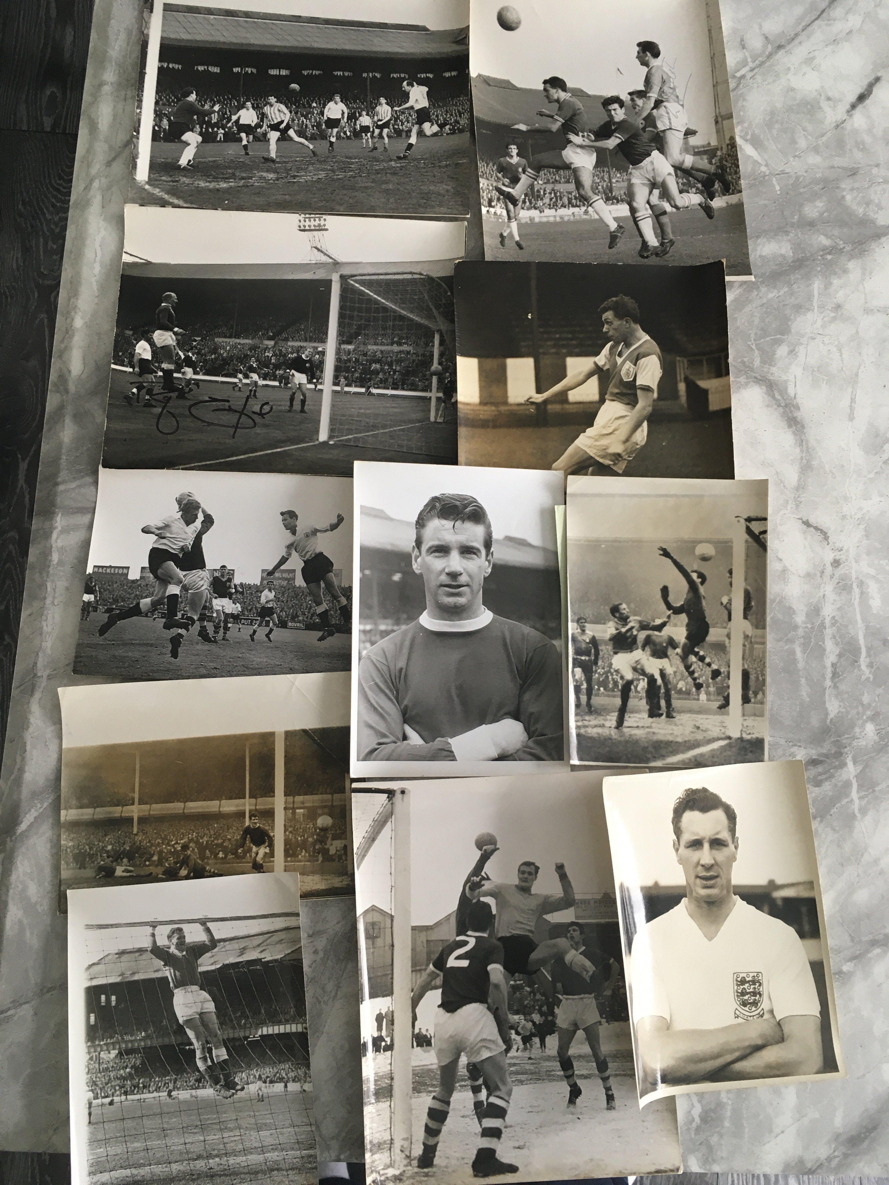 1960s Large Football Press Photo Collection: From 1962 to 1964 with press stamps and annotations - Image 2 of 3