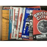 Bristol City Football Programmes + Scrapbooks: Around 70 home and away programmes mainly mid 60s