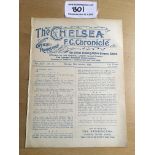 1929/30 Chelsea v Clapton Orient Football Programme: Dated 28 10 1929. London Challenge Cup Second