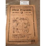 30/31 Football League v Scottish League Football Programme: Played at Tottenham in poor condition