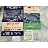 1961 FA Cup Final Football Memorabilia: Leicester City v Tottenham programme ticket and song