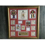 England 1966 Football World Cup Squad Signed Display: Expensively framed containing all 22