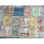 Football Ticket Collection: England homes v 52 Wales, 53 Hungary, 63 Rest of the World, 1963