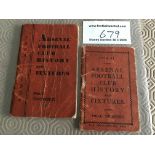 Arsenal Pre War Football Handbooks: 30/31 slight scuffing, 33/34 heavy creasing, 35/36 36/37 and