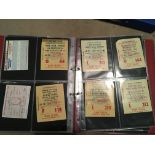West Ham Home Football Ticket Collection: 5 from the late 60s with others to include 69/70