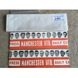Manchester United Daily Express Football Headbands: From the 60s in mint condition to commemorate