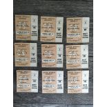 1966 Wembley World Cup Finals Tickets: All 9 tickets for matches played at Wembley which consist