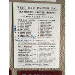 West Ham 73/74 Home 1st Team Reserves Etc Football Programmes: Includes Youth Reserves etc. See