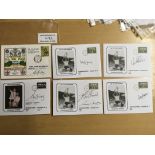 Tottenham Signed 1961 FA Cup Final Football Covers: 3 covers are signed by two Spurs players and 3