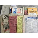 Non League + Reserve Football Programmes: 11 from the 50s, 21 from the 60s plus 36 x 70s and some