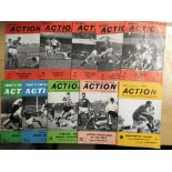 Action 1960s Football Booklets: Excellent condition small brochures with photos by Photonews. (10)