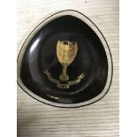 1966 World Cup Football Ash Tray: Black with Jules Rimet Cup above the words World Cup 1966.