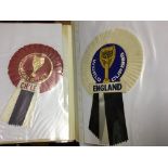 1966 Complete World Cup Rosette Collection: Each rosette stating World Cup with team name below. All