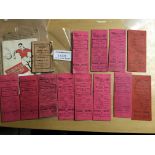 Swindon Town Football Memorabilia: Includes 27/28 + 48/49 handbooks with tears, 1902 Christmas