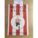 37/38 Sheffield United v Chesterfield Football Programme: Excellent condition with no team changes