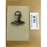 Crystal Palace 1920s Player Signed Football Postcard: Back is unwritten. Made by Everitt.