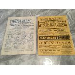 Pre War FA Cup Semi Final Football Programme Collection: 1923 Derby v West Ham at Chelsea fair, 1924