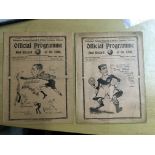 Tottenham Pre War Home Football Programmes: 33/34 Everton in fair condition with no writing